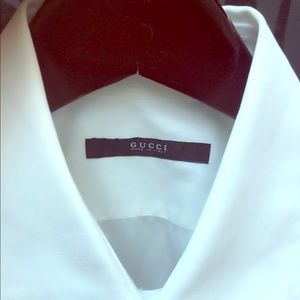 Gucci Men’s Military-Inspired White Button Down
